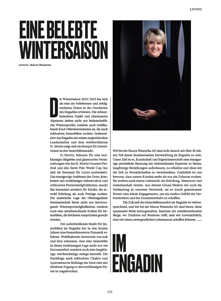 Eine belebte Wintersaison