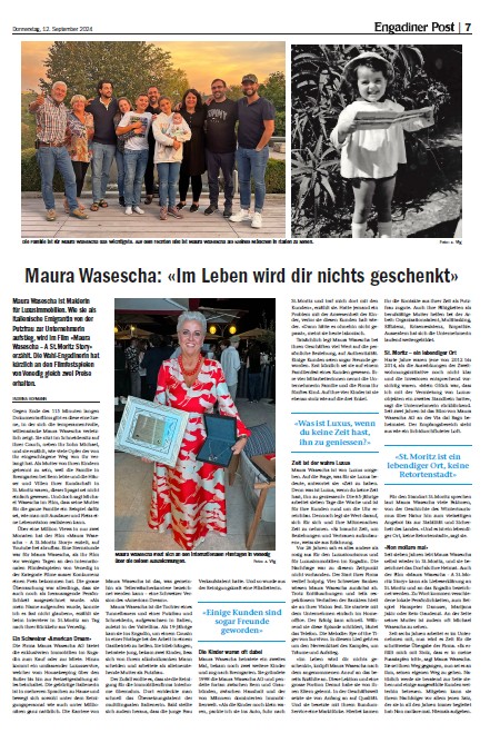 Maura Wasescha: “Im Leben wird dir nichts geschenkt.”